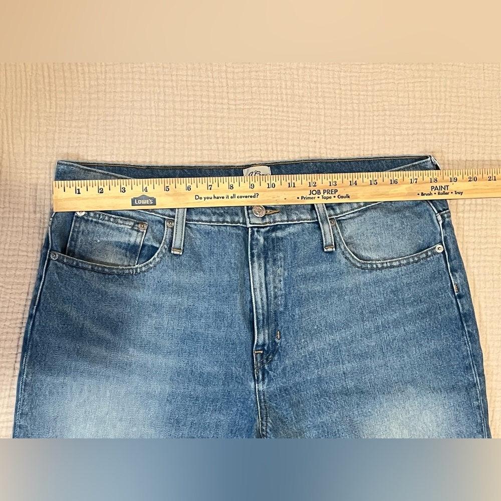 J CREW Jeans Womens Slouchy Boyfriend High Rise Medium Wash 100% Cotton Size 31 - Picture 12 of 14